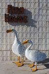 25 Della Duck Medium Size Yard Ornament - Recycled Art