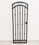 Tall Narrow Wrought Iron Donovan Entry Gate - 6't