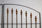 Iron Double Clarkson Garden Gate - Wrought Iron - 6 Tall x 5 Wide
