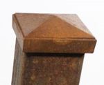 6ft Heavy Steel Durango 3sq 8-Gauge Driveway Gate Post 