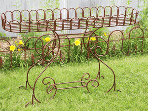 Extra Large 4 Wide Curl Fern Plant Stand - Pot Holder