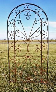 75 Wrought Iron Extra Large Heart Trellis for Garden