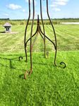 Finial Bottom Round Flower Stand Pot Holder - 40