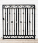 Wrought Iron 5ft Tall x 5ft Wide Flat Top Donovan Gate
