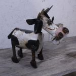 Folk Art Rustic Recycled Metal Cows - 4 sizes