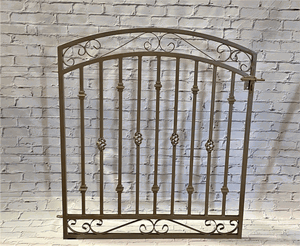 4' Tall Single Wrought Iron Gates