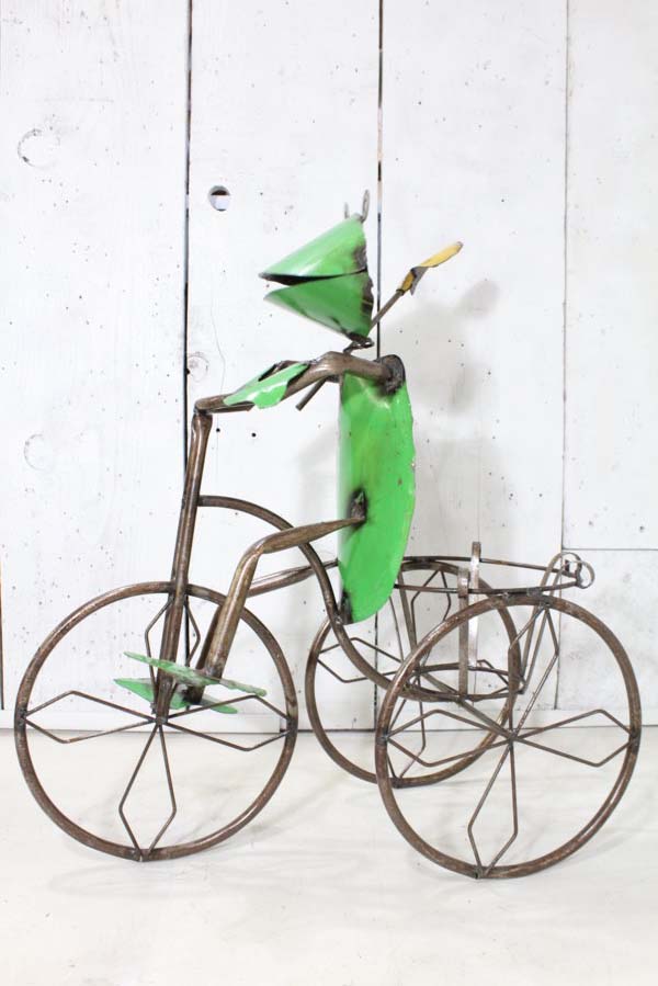 Frog on a Bike Metal Pot Holder