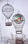 Wrought Iron Balloon Gazing Ball Holders 2 Sizes