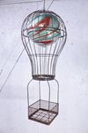 Wrought Iron Balloon Gazing Ball Holders 2 Sizes
