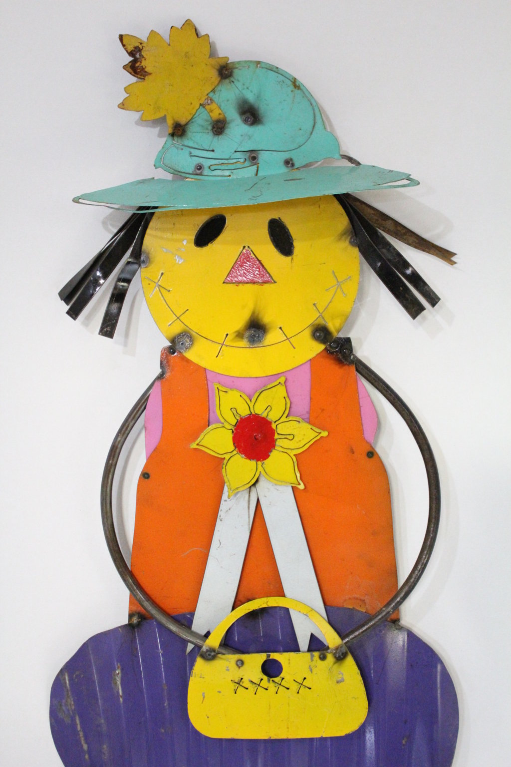 Gertrude Metal Garden Girl Yard Ornament