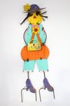 Gertrude Metal Garden Girl Yard Ornament