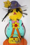 Gertrude Metal Garden Girl Yard Ornament