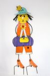 Gertrude Metal Garden Girl Yard Ornament