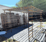 Wrought Iron Ground Up Gazebo  Pergola - Garden Structure