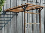 Half Mission Arbor Trellis For Wall Attachment - 87 tall