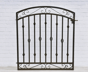 Handmade Donovan 4ft x 4ft Entry Wrought Iron Gate