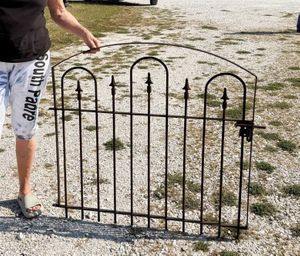 Wrought Iron Woodson Garden Fence Gate - 3 ft x 44 wide