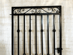 Large 6ft Tall Donovan Metal Entry Gate - Wrought Iron Yard Entrance