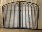 Large Wrought Iron Des Moines Metal Driveway Gate - 5t x 8w