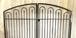 Large Wrought Iron Des Moines Metal Driveway Gate - 5t x 8w