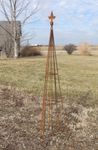 49 Wrought Iron Triangle Finial Topiary - Garden Tuteur