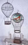Wrought Iron Large Balloon Basket to Hold Gazing Ball