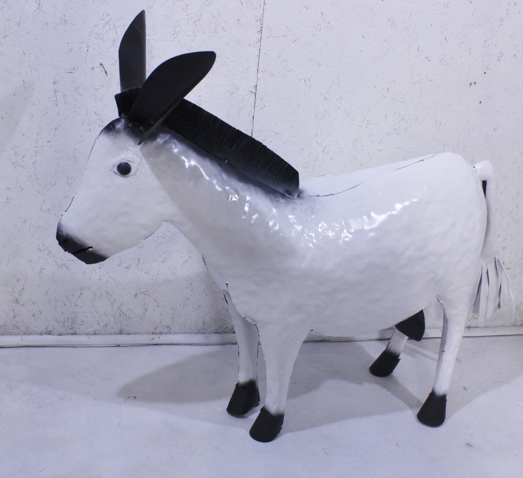 41" Large Metal Delbert Donkey Yard Decoration