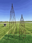 57 Tall Long Leg Beehive Obelisk Topiary Flower Support