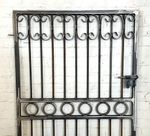 Magnolia Circle Entry Gate - Wrought Iron Welded Secure