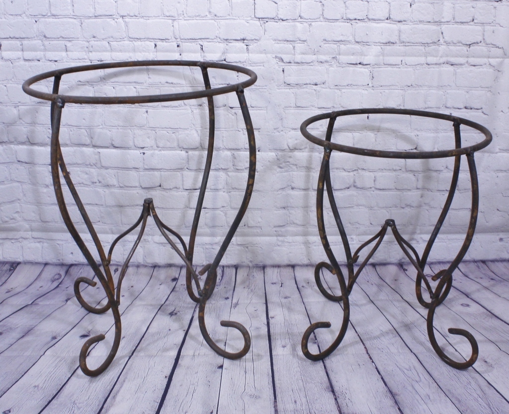 18" Wrought Iron Pot Holder Plant Stand
