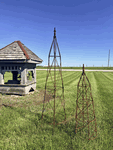 Medium 39 Beehive Topiary Form - Iron Garden Obelisk