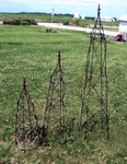 Medium 39 Beehive Topiary Form - Iron Garden Obelisk