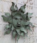 Medium Tin  Sun Wall Hanging with Face