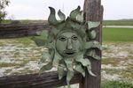 Medium Tin  Sun Wall Hanging with Face