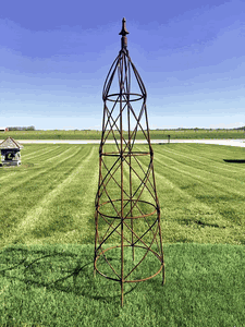 Medium 39 Beehive Topiary Form - Iron Garden Obelisk