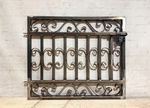 Metal 30 x 36 Curly Magnolia Entry Gate - Ornate Wrought Iron