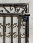 Metal 30 x 36 Curly Magnolia Entry Gate - Ornate Wrought Iron