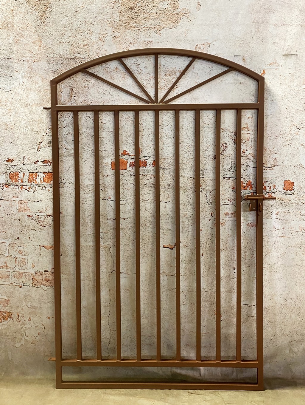 Metal 5' Tall Sunburst Entry Garden Gate - Home Or Business Security