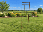 Metal 92.5 Lofty Mission Flower Trellis - Ball Toppers