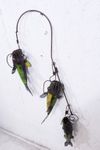Recycled metal Fish on a String