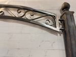 Metal Curly Post Entry Arbor - Wrought Iron Heavy Duty Arch