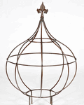 Metal Fat Charlie Topiary Flower Vine Support Rustic Yard Obelisk