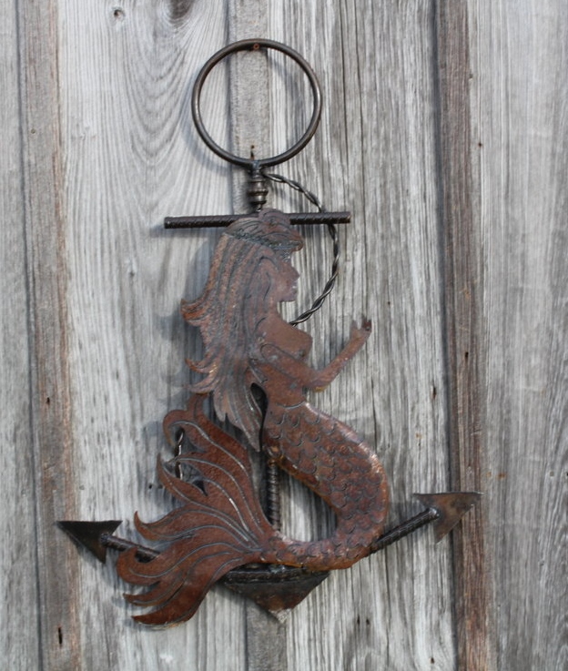 Metal Mermaid Wall Art Aquatic Creature