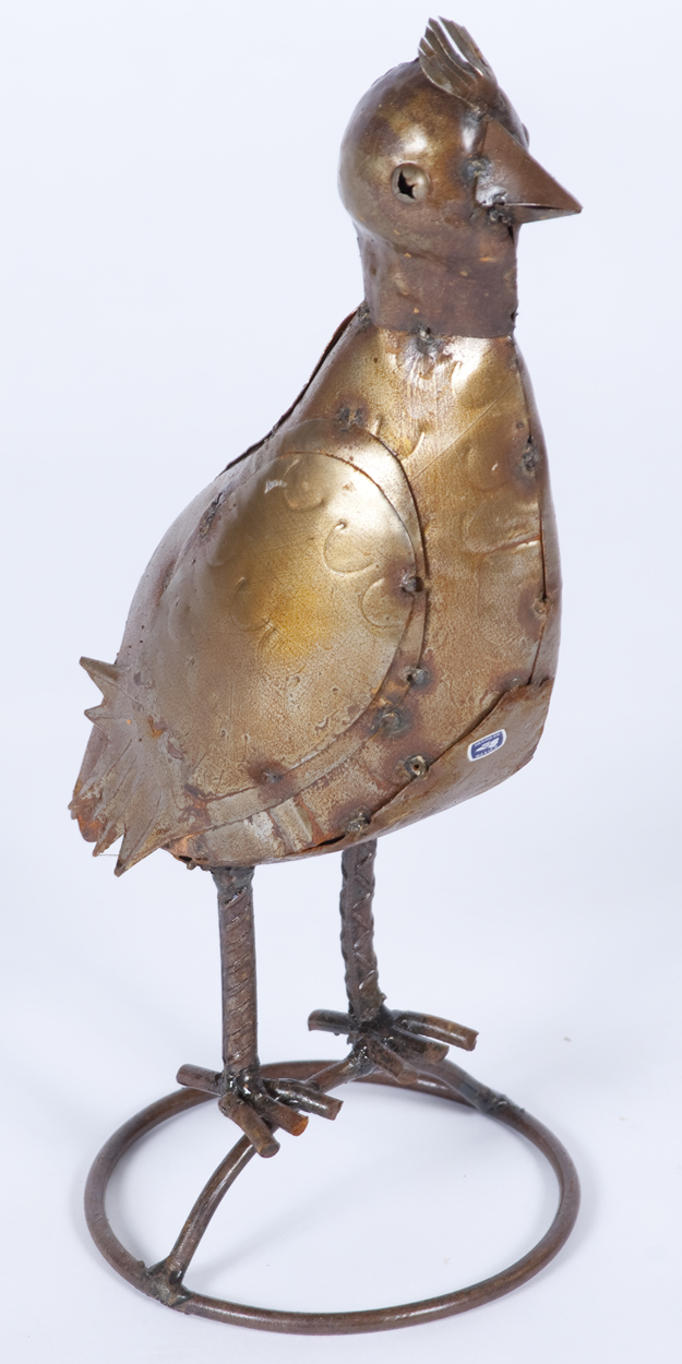 Metal Quail Bird Lawn Ornament Yard Decor