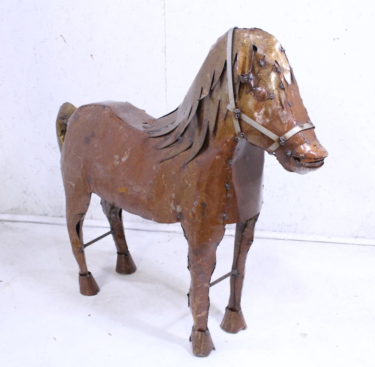 Metal Shetland Pony Horse Lawn Ornament