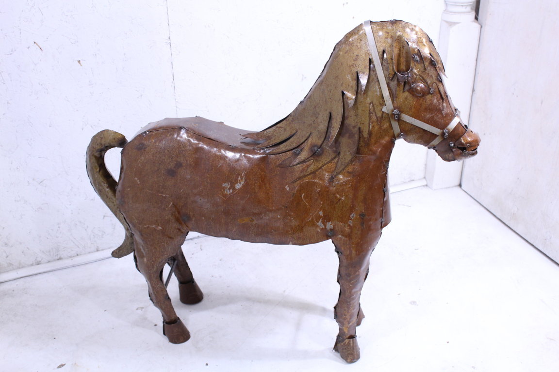 Metal Shetland Pony Horse Lawn Ornament