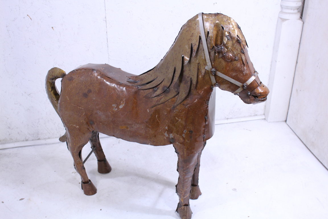 Metal Shetland Pony Horse Lawn Ornament