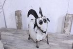 Metal White Mountain  Goats in 2 Sizes Yard Art