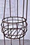 Wrought Iron High Back Potting Chair Decorative Container
