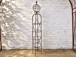 Mystic 65 Large Sphere Garden Obelisk - Topiary
